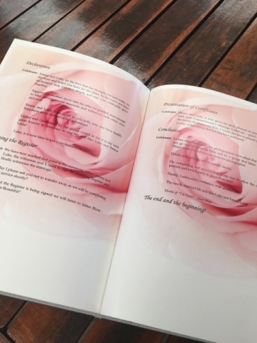 pink rose book
